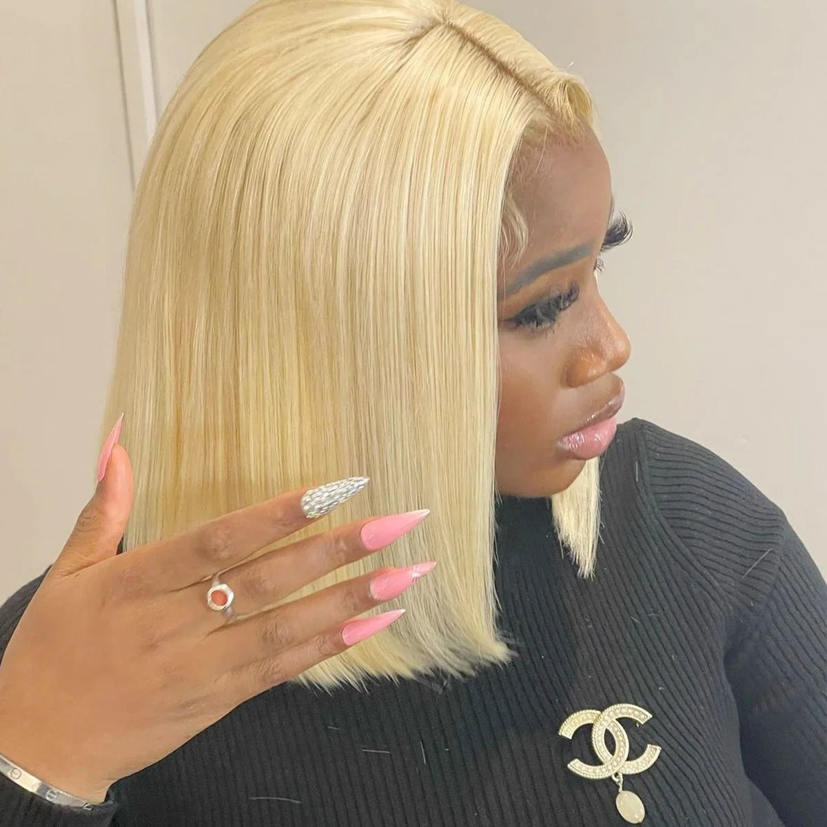Wholesale Brazilian Human Hair Closure Wig Lace Front Short Bob HD Transparent Lace Frontal Human Hair Wigs 3D Glueless Wigs