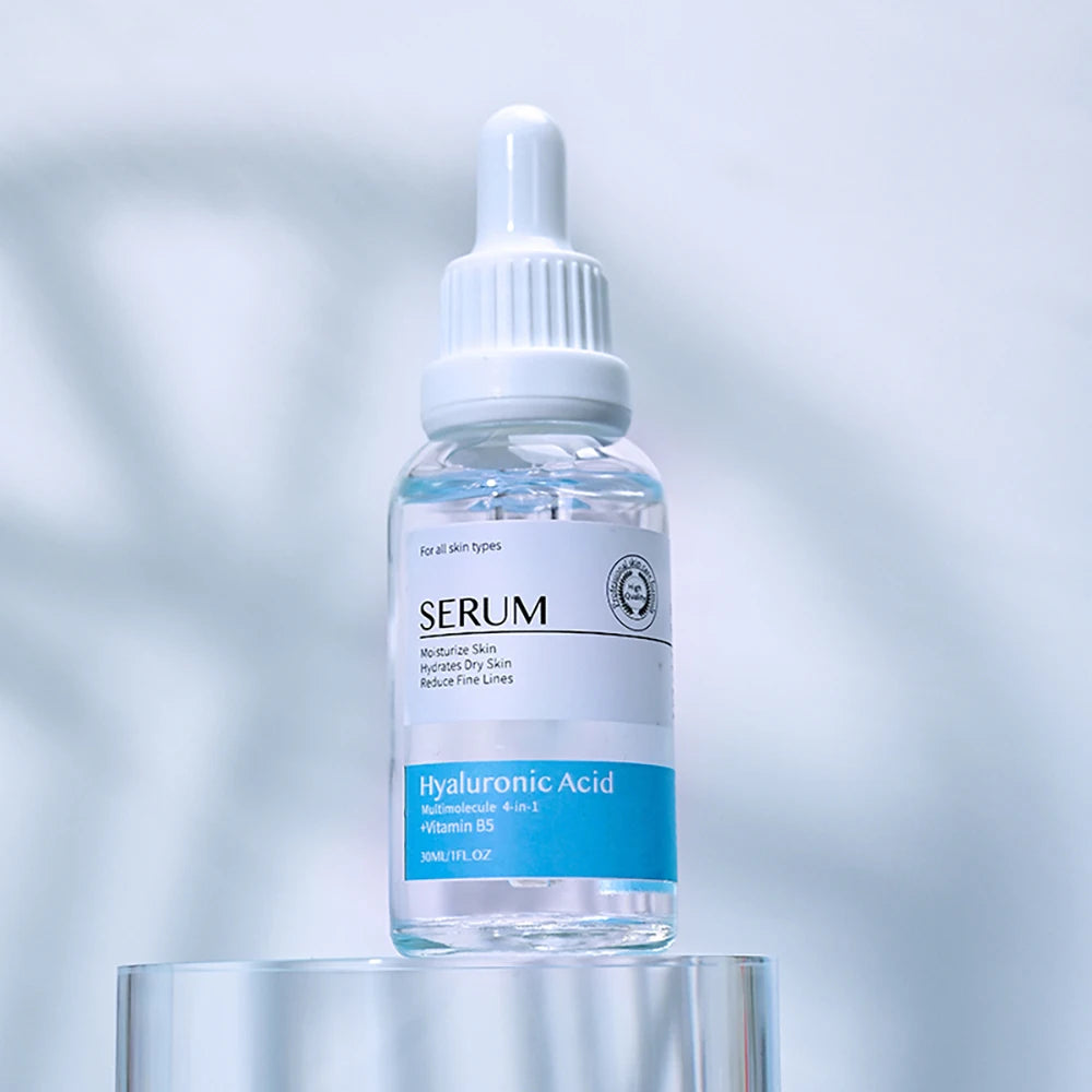 AiXin Private Label 30ML Deep Moisturizing Anti Aging Skin Whitening Pore Shrinking Vitamin B5 Hyaluronic Acid Serum