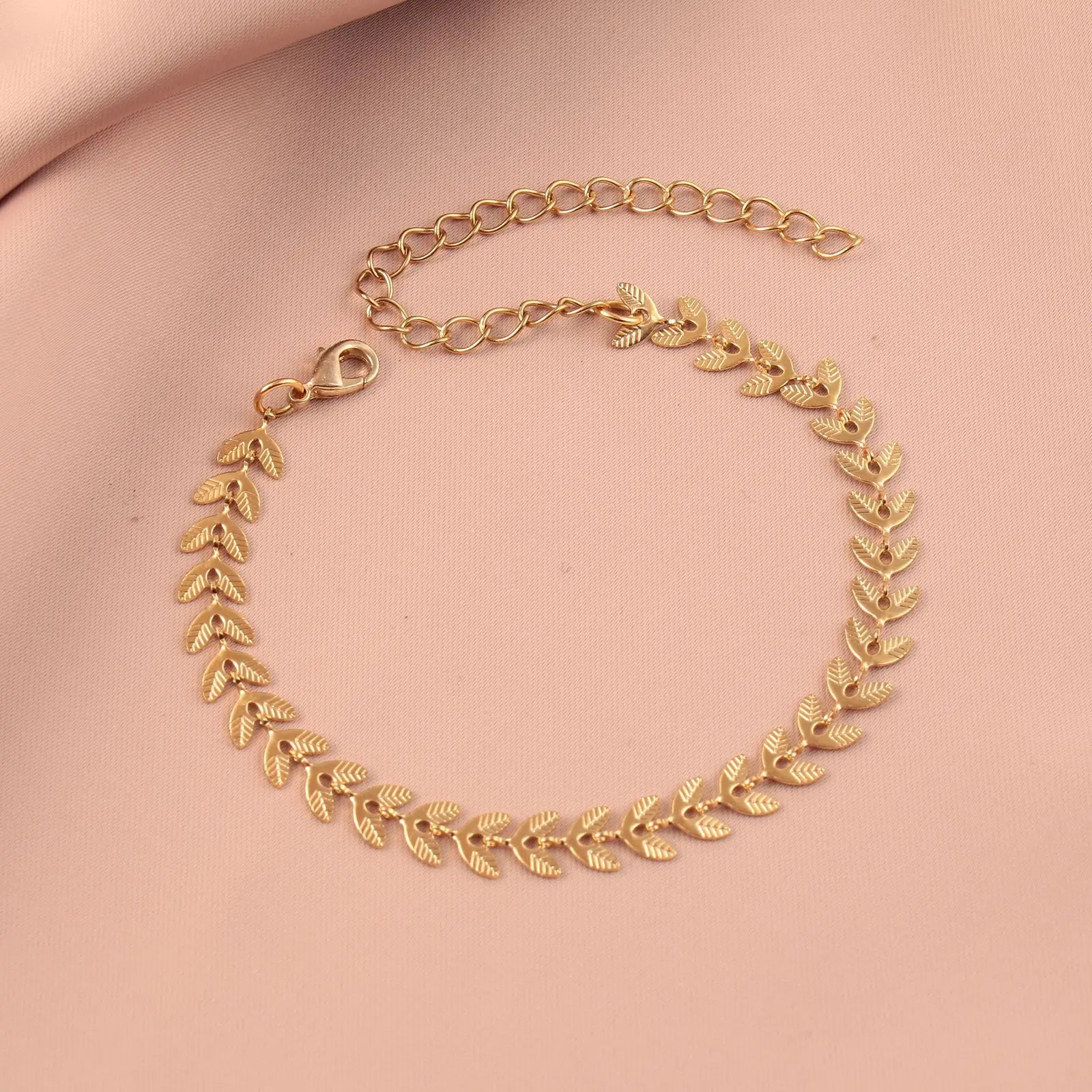 Wholesale Friends Gift Jewelry Stainless Steel Bangles Silver Gold Plated Leaf Punk Style Anniversary for Unisex