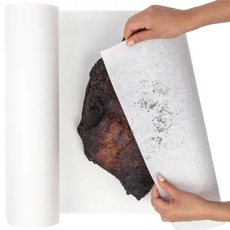 18-Inch Food Grade Greaseproof Heat-Resistant Non-Stick Waterproof Double-Sided Baking Paper Roll Butcher Paper for BBQ Cookies