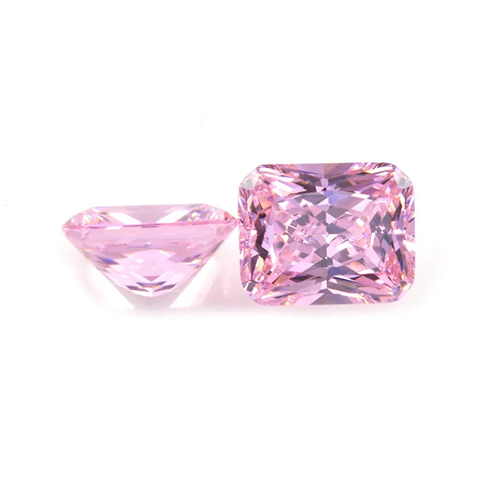 Wuzhou Wholesale Synthetic CZ Gemstone Octagon Shape Pink Loose Colored Cubic Zirconia CZ Stones