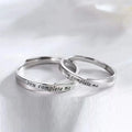 Couple Ring for Wedding Jewelry Valentine's Day Gift Open Adjustable Ring You Complete Me Couple Ring