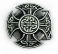 Fashion Simple Men Zinc Alloy Belt Buckle Irish Knot Cross Belt Buckle