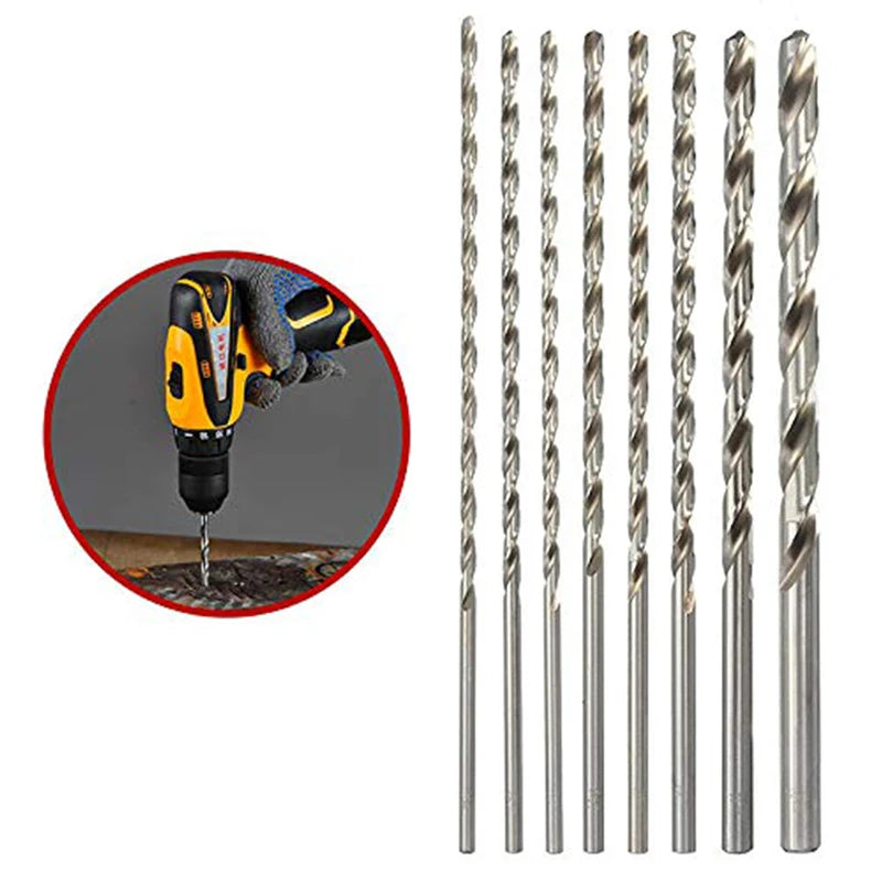 200mm Extra Long Twist Drill Bits M2 HSS 6542 High Hardness Durability for Metal Stainless Steel with Low Price