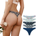 Sexy Temptation Hot Seamless Printed Breathable One-Piece Girls Low Waist Thong