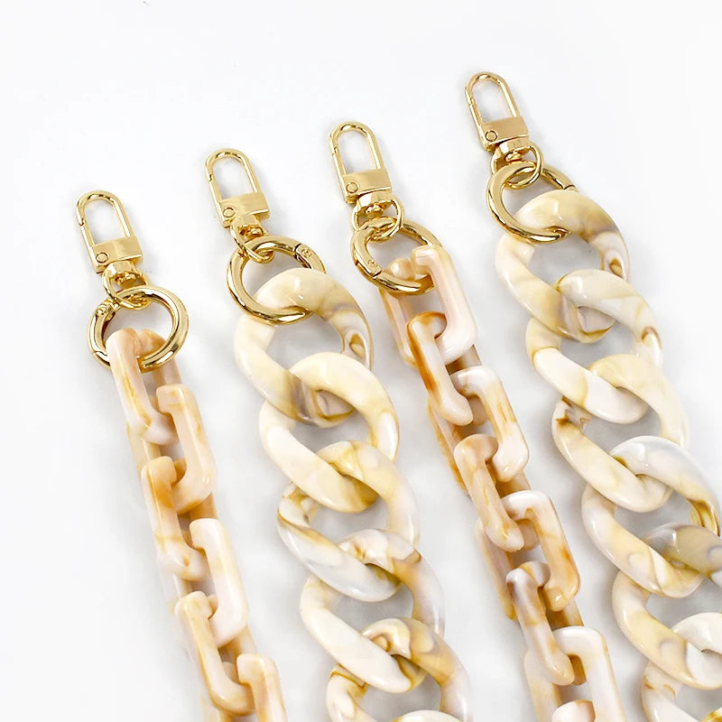Deepeel AL057 40/60/80/120cm Custom Handbag Accessories Shoulder Resin Acrylic Bag Chains Purse Chain