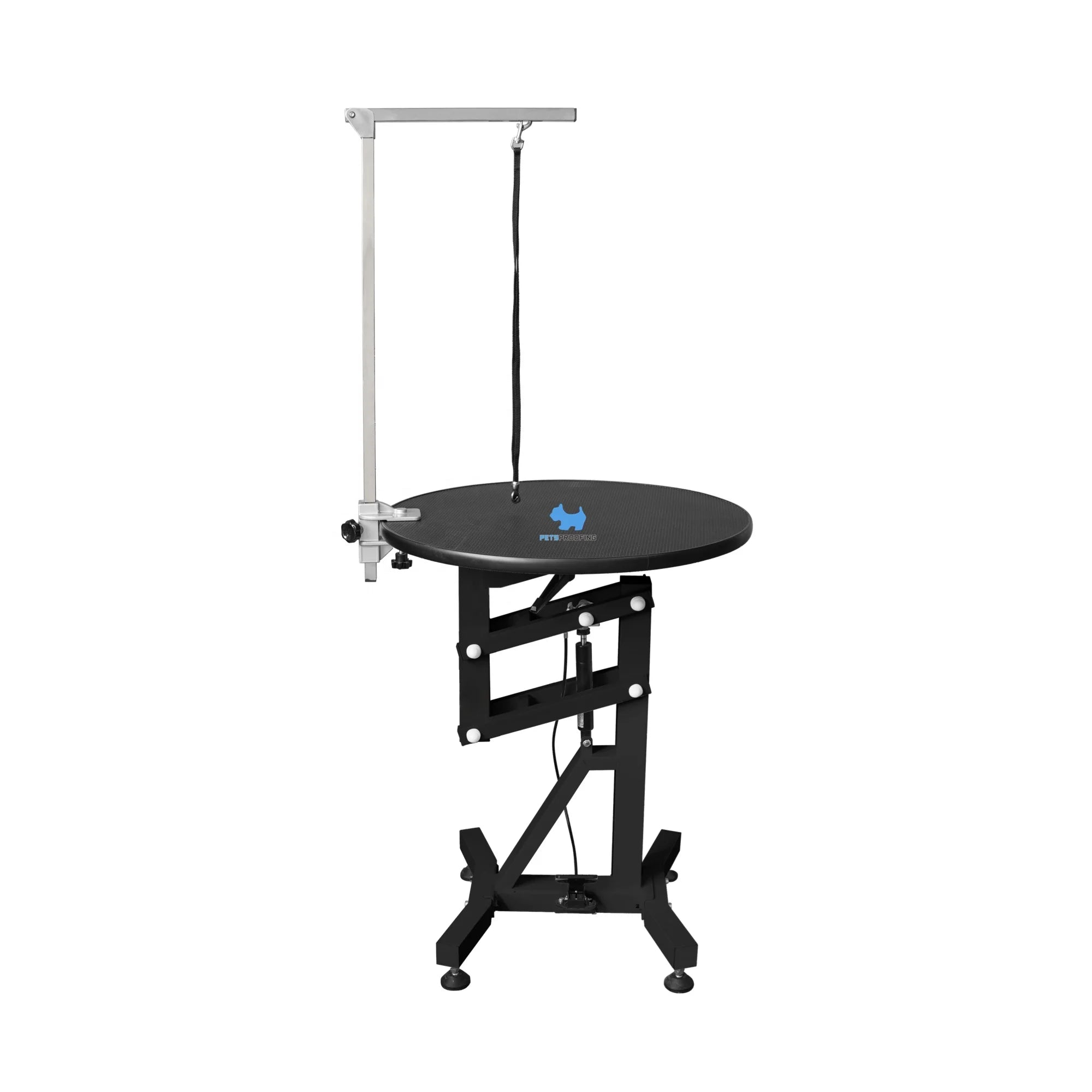 Petsproofing Portable Veterinary Vet Hospital Round Grooming Table Home Electric Metal Spray Small Pets Pet Grooming Table