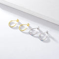 Boho 925 Sterling Silver Half Hoop Earrings With Large White Colorful Cz Solitate Pave Zircon Women Earring Jewelry