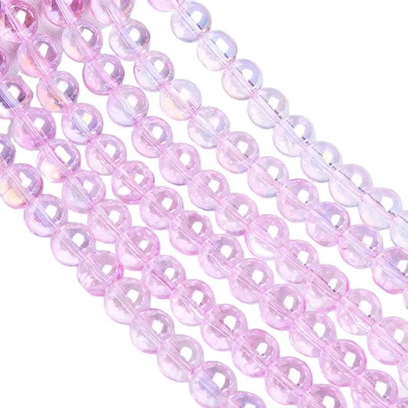 Wholesale 8mm-14mm Colorful Round Glass Bead for Bracelet Necklace DIY Jewelry Making