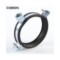 2026 One Side Screw Fixing M10 Pipe Clamp Carpenter Tools and Plastic Anchor Metal Pipe Supporting With Rubber M8+10 Pipe Clamps
