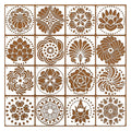 Mandala Stencils for Dot Painting 6 X 6 Inch Reusable Mandala Stencils for Painting Lotus Template