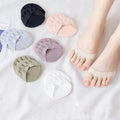 WUYANG FACTORY Summer Women Girl Custom logo Holes Toe Breathable Separating Foot Sole Socks