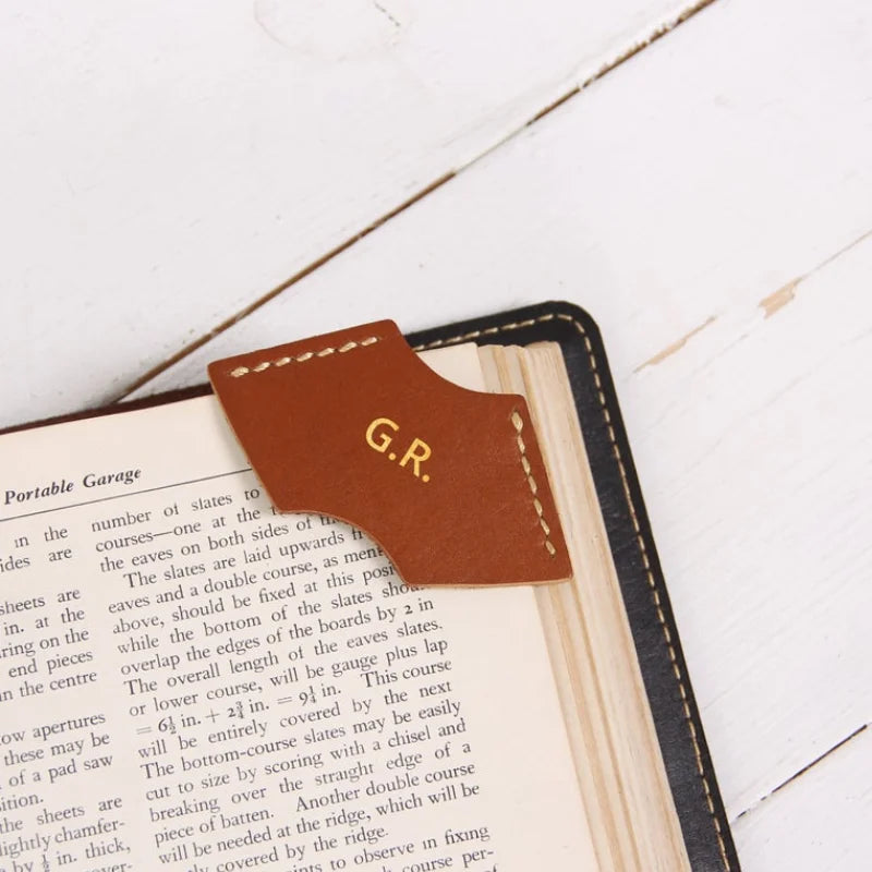Luxury PU Leather Bookmark Personalized Bookmark Book Lovers Gift Bible Bookmark Corner Protectors