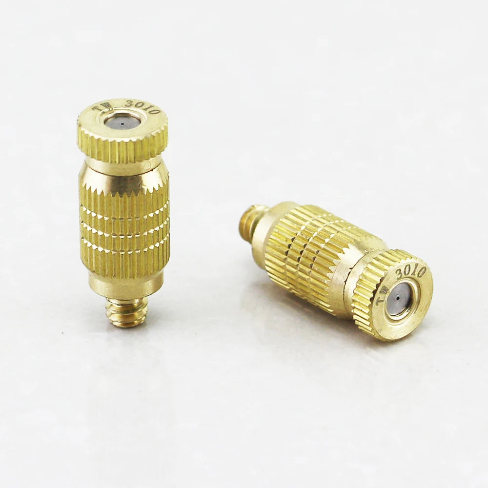 T-1906 Male Thread 2-Stage Brass Water Mist Nozzle High/Low Pressure Air Water Spray for Mist Cooling System