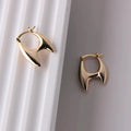 Hot Selling Classic Gold-Plated Hoop Earrings for Women Fashionable Daily Wear Party Accessory Made of Brass Perfect Gift Idea