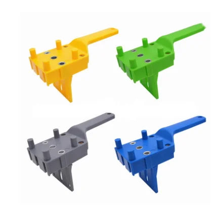 Woodworking Dowel Jig Abs Wood Dowel Drill Jig Guide Positioner Doweling Jig Hole Saw Carpentry Tools With 6 8 10mm Drill Bits