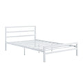 High-Quality Metal Bed Frame Single Size Bed for Student Apartment Black and Withe Color Bed Base