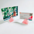 HZ Personalized Business Card Holder Rose Quartz Card Crystal Card Holder
