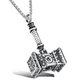 SC Hot Selling 316L Stainless Steel Chain Men's Fashion Hip Hop Jewelry Hammer Pendant Necklace Fitness Accessories