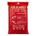 1m X 1m Flame Retardant Safety Fireproof Fiberglass Emergency Fire Suppression Blanket EN1869 Certified 550C Resistant for
