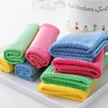 Wholesale Multi-Colored Microfiber Dish Towel Absorbent and Soft Waffle Lattices Square Shape for Kitchen Use