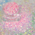 Iridescent Mylar Flakes 2*2 Size Dreamy Pastel Neon Glitter for DIY Nail Art Resin Crafts Slime Tumbler Christmas Decorations