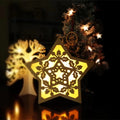 Customized LED Light Box Wood Frame Laser Cutting Process LED Ornament Decoration Home Decoration