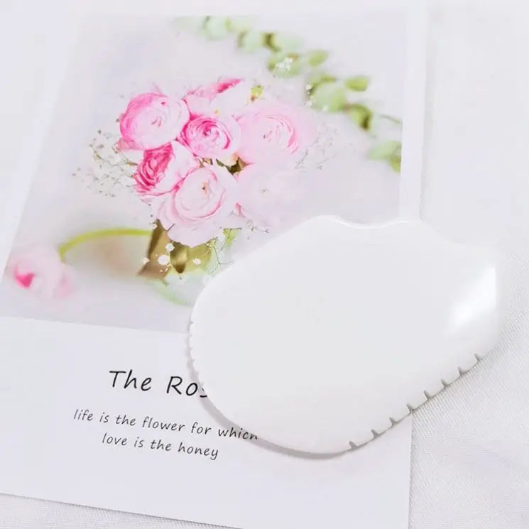 diy Butterfly style gua sha jade White Jade plate gua sha-tool