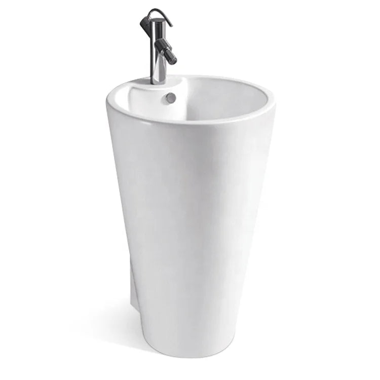 F-08 Creative Design Bathroom Sink Basin China Vessel Sink Round Slim Wash Hand Basin Sinks Bathroom Unique Wash Basin