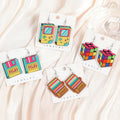 1Pair Game Control Woman Drop Earrings Acrylic Gramophone for Girl Birthday Festival Gift