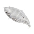 Unpainted 10.4g 7.5cm Simulated Hard Plastic Crankbait Lure Body 2 Segment ABS for Fishing Rivers Lakes Streams for Salmon