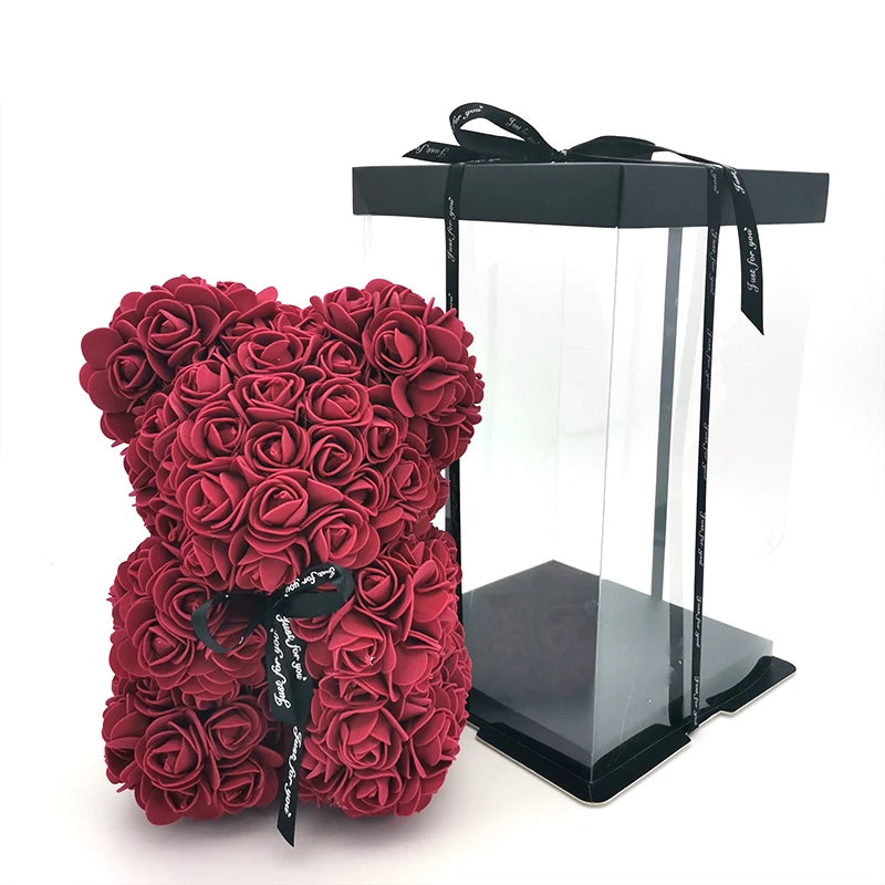 Wholesale Price Decorative Flowers & Plants Popular Rose Bears for Mother's Day