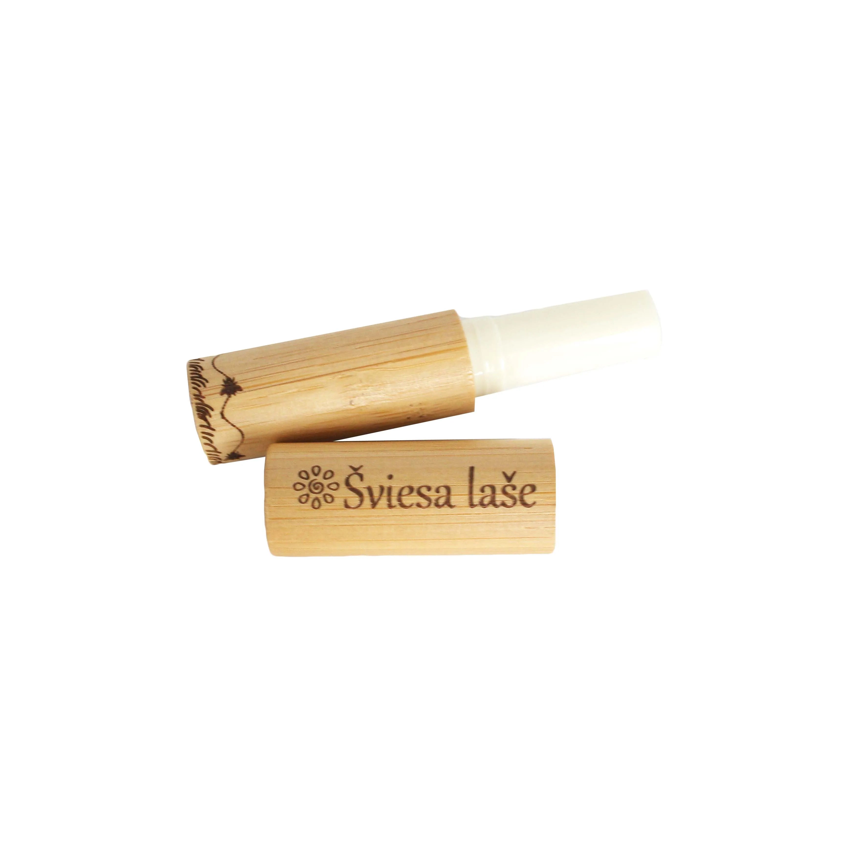 Wholesale Bamboo Lip Balm Tube 5ml Empty Teist up Lipstick Tube Make up Container