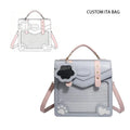 Customized Design with Transparent Windows and Power Strips Preppy Style Ita Shoulder Backpack Bag