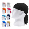 Custom Logo Durag High-performance Quick Dry 100% Polyester Bicycle Motorcycle Biker Helmet Liner Sporty Headband