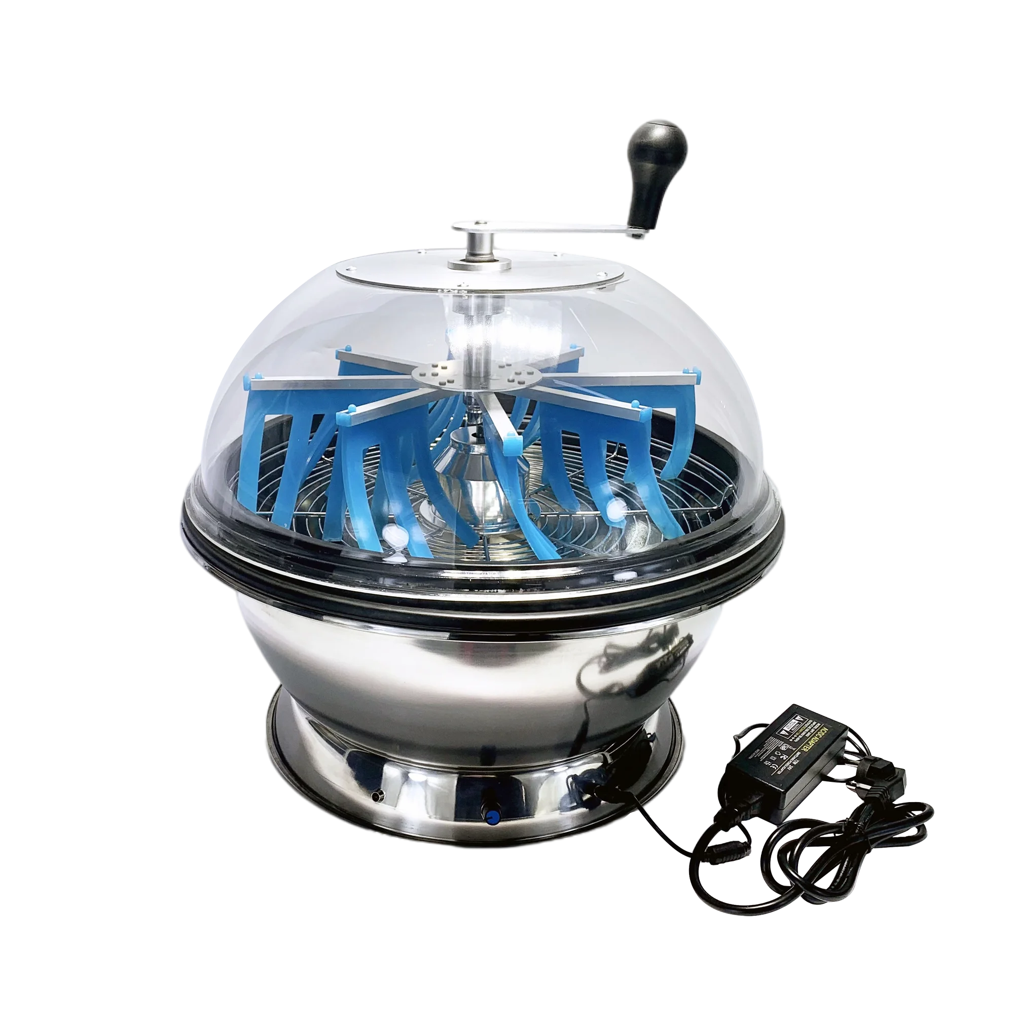19 Inch Dry Hydroponic Trimmer Tumble Bowl Easy-to-Use Manual Control Leaf Flower Bud Reaper Cutter Durable Plastic Steel