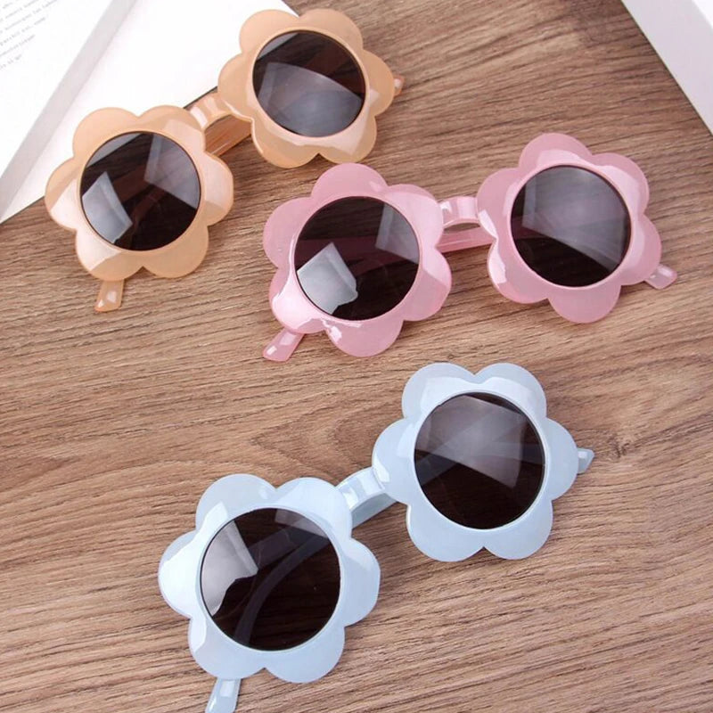 CCC001 2025 Trendy Ultraviolet-proof Flower Kids Fashion Designed Sunglasses