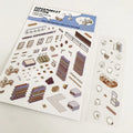 Custom Waterproof Transparent Clear Vinyl Deco Scene House Home Room Deco Pvc Sticker Sheets Packs