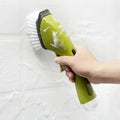 Kitchen Cleaning Brush 2 in 1 Long Handle Cleaning with Removable Brush Sponge Dispenser Dishwashing Brush Kitchen Tools