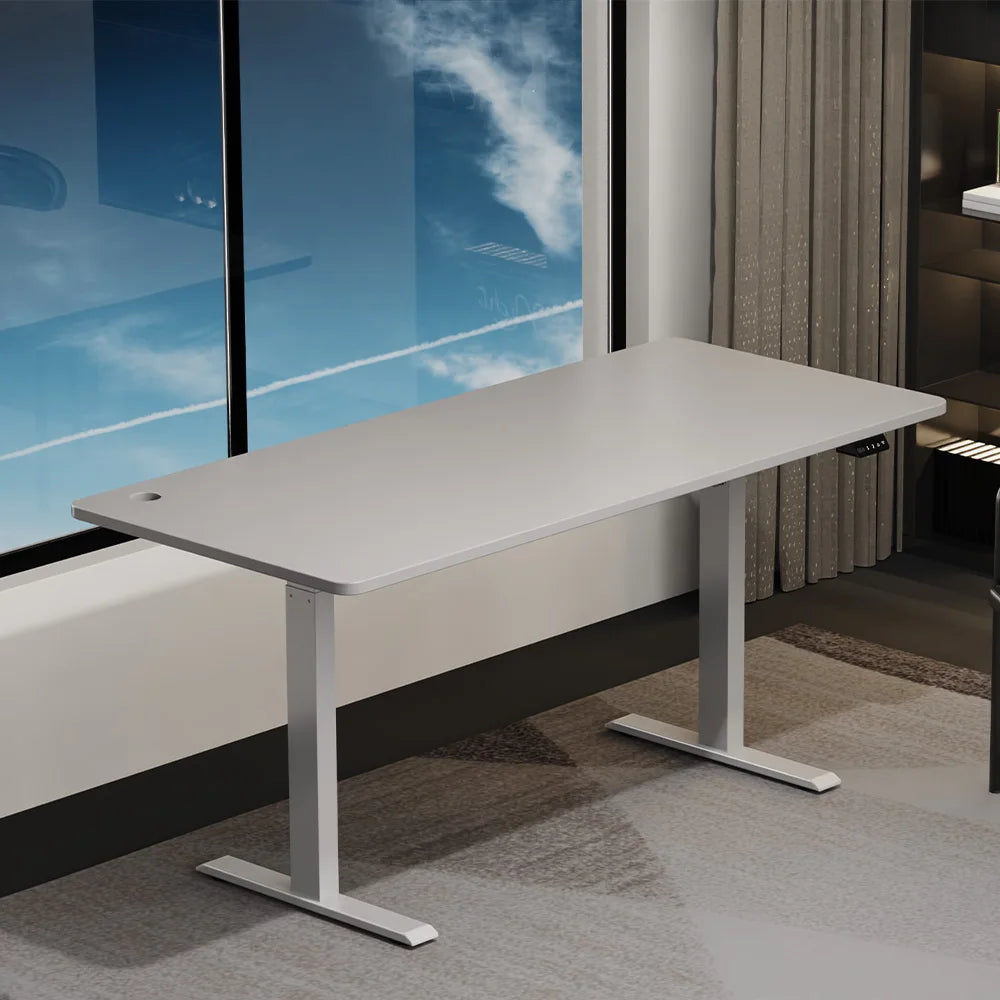 Single Motor 2 Upward Stage 28 to 46 Inch Height Adjustable Table Frame Electric Sit Standing Desk Frame Ergonomic Table Base