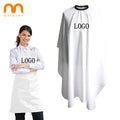 Customized Design Cape Polyester Barbershop Capes  Hairdressing Barber Hair Cutting Stylist Cape with Different Neckline Choices