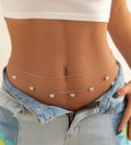 Hot Sale Fashion Butterfly Pendant Double Waist Chain Jewelry for Women TRENDY Charming Metal Female Body Chain