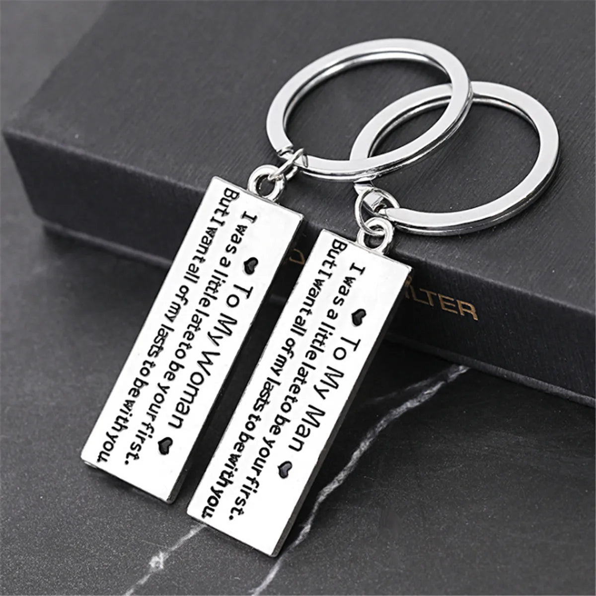 Couple Lovers To My Man To My Woman Key Chains Keychain Keyring Jewelry Gift Decor