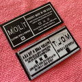 Customized Private Logo High Density Fabric Garment Labelprofessional Custom Neck Labels Woven Labels for Clothing