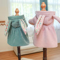 Wholesale Stocked Fashionable Autumn Warm Dog Winter Rabbit Ear Dresses with Low Moq