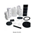 Die-cut Polyurethane Adhesive Gel Sheet Washable Gel Pad Custom Silicone Anti slip Mat Rubber Thin Pu Gel Pad White