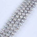 Zhuji Pearls Natural 9-15mm Gray Color Edison Round Freshwater Pearl Strands Grade a Third Party Certified