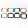 Meetee F4-5 25mm Hardware Accessories Metal O D Ring Buckles Backpack Strap Adjuster Clasp Webbing Belt Bag Parts Accessories