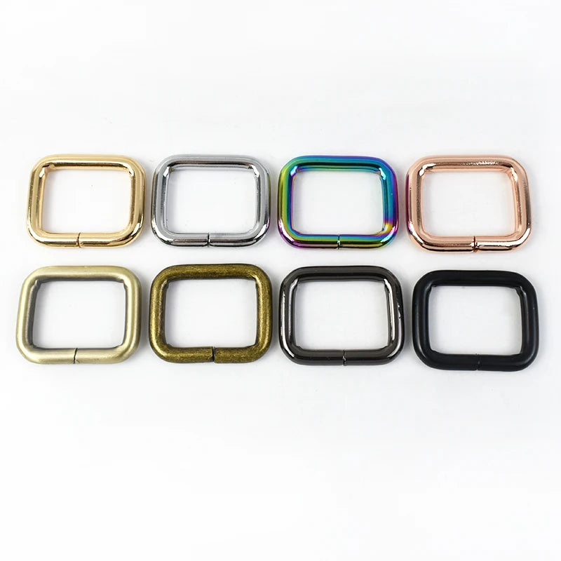 Meetee F4-5 25mm Hardware Accessories Metal O D Ring Buckles Backpack Strap Adjuster Clasp Webbing Belt Bag Parts Accessories
