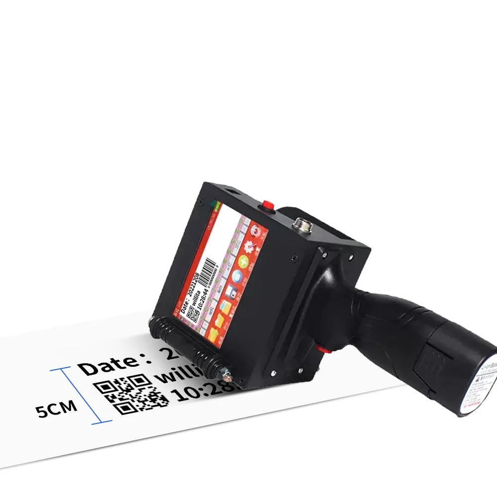 50.8mm Expiry Date logo Number Qr Code Batch Coding for Carton Box Bottle Plastic Bag Handheld Thermal Inkjet Printer